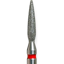 Kmiz Elmas Manikür Törpü Ucu 10MM Sivri Ateş Model Kırmızı 0.21 118863