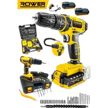 Normadia Darbeli Metal Şanzıman Çift Akülü Şarjlı Çok Parçalı Matkap