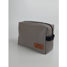 Joyfull Turtle Unisex Bakım Çantası - Vinlex Deri - Gri