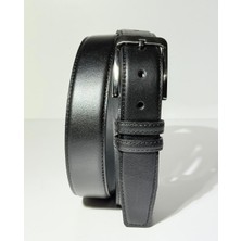 Kemerbox %100 Hakiki Deri Siyah Klasik Erkek Kemer 3,5cm