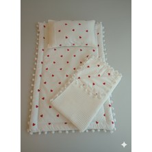 Wenaris Battaniyeli Bebek Alt Açma Seti, Minderi , Bebek Yastığı, Yenidoğan, Beşik , Bebek Ürünleri