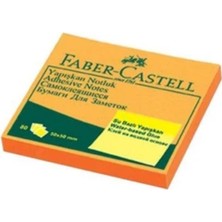 Marka Faber Castell Turuncu Yapışkanlı Notluk 75*75 mm