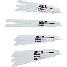 Normadia 10 Parça Tilki Kuyruğu Testere Bıçakları, Ağaç ve Metal Kesim Aleti