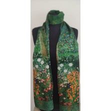 Hera Mağaza Ipek Şal-Gustav Klimt Çiçek Bahçesi