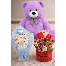 UltraMint Sevgililer Günü Hediye Seti: Peluş Ayı, Çikolata ve Ayıcık Buketi