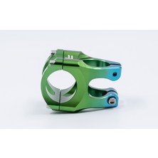 Heugers Trial Raptor As-07 Cnc Gidon Boğazı 31.8mm Mavi Yeşil Gradient | Mtb - Enduro ve Trial Uyumlu Alüminyum Boğaz