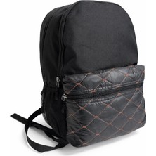 Sırt Okul Kamp Kapitone Desenli Çanta