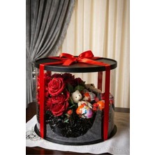 UltraMint Sevgililer Günü Özel Yapay Gül ve Çikolata Hediye Kutusu