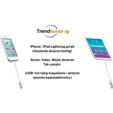 Zore Iphone / Ipad Lightning USB Aktarım Kablosu ( Resim , Video , Müzik )