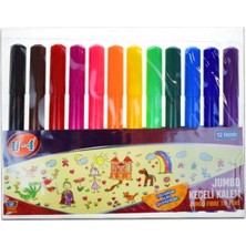 Marka U4 12LI Jumbo Keçeli Kalem U4-1083