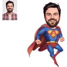 Kişiye Özel Karikatürlü Süpermen Araba Dikiz Ayna Süsü