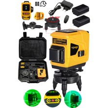 Normadia 360° 12 Köşe Otomatik Hizalamalı Yeşil Çizgili Lazer Metre