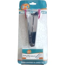 Marka U4 Zımba Makinesi ve Zımba Teli No:10 2li Set U4-1014-PEMBE