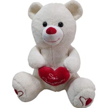 Marka Uçar Oyuncak Pk 25 45 cm Ekru Kalpli Ayı UCR-004