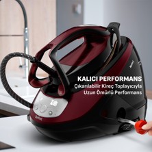 Tefal Pro Express Protect 140 gr Sürekli ve 560 gr Şok Buharlı 2600 Watt Buhar Kazanlı Ütü