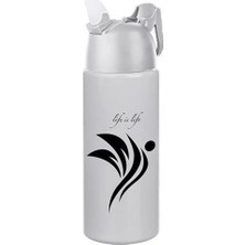 Go İthalat Kilitlenebilen Matara Güvenlikli Suluk Sporcu Matarası Spor Su Şişesi Içecek Şişesi 700ML (5468)