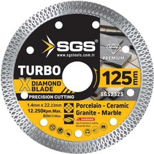 Normadia Yüksek Performanslı Turbo Elmas Hassas Kesici 125X1,4 mm