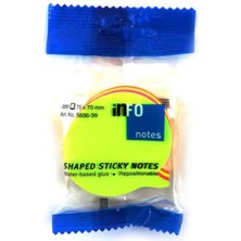 Marka Info Notes 70X70MM Yapışkanlı Notluk Renkli Baloncuk 200 Syf