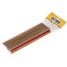 Marka Puti Ahşap Renkli Çöp Çubuk 24LÜ