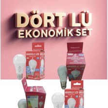 Anadolu Led LED Ampul 10,5 W 4 Ad Eko Paket