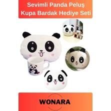 UltraMint Sevimli Panda Peluş ve Kupa Hediye Seti, Özel Günler Için Mükemmel Seçim