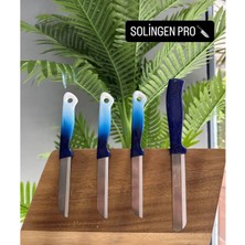 Solingen 3'lü Meyve Bıçağı +Simli Mikro Tırtıklı Sebze Bıçağı Seti