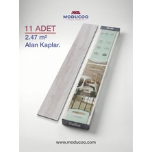 Moducoo Alta Clear Kendinden Yapışkanlı Parke 2,5 mm – Dayanıklı Zemin Kaplama (11 Adet / 2,47 M²)