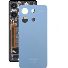 Azurtech Xiaomi Uyumlu Redmi Note 13 4g Arka Pil Batarya Kapağı+Yapıştırıcı Hediye Mavi