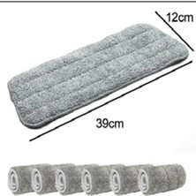 Mikrofiber Yedek Bezleri Sprey Mop, 6'lı, 39X12 Cm, Pratik Temizlik Çözümü