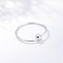 SET 925 Ayar Gümüş Tek Toplu Halka Burun Piercing Hızma – | 10 mm Çap, 1 mm Top |