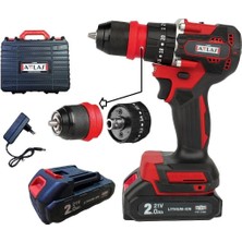 Normadia Çift Akülü Darbeli Matkap, Güçlü ve Kullanışlı, Hafif ve Ergonomik