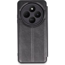 Alem Xiaomi Redmi 14C Kılıf Flip Cover - Siyah