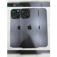 Azurtech iPhone 16 Pro Max Arka Kapak Pil Kapağı Siyah Renk Nfc Demirli+Tamir Set Yapıştırıcı