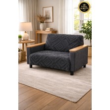 Vessino Home Elara Wellsoft Tekli Koltuk Örtüsü  Iskandinav Tarzı Desenli, Yumuşak ve Sıcak Kanepe Örtüsü