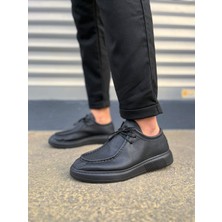 Zapatos JY170 Tornado Bağcıklı Cilt Erkek Günlük Spor Klasik Ayakkabı Cst - Siyah