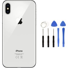 Azurtech Apple Iphone x Boş Kasa + Montaj Seti Hediye - Silver