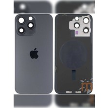 Azurtech iPhone 16 Pro Max Arka Kapak Pil Kapağı Siyah Renk Nfc Demirli