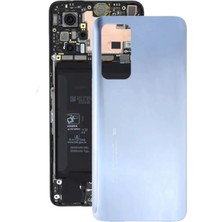 Azurtech Xiaomi Mi 10T / Mi 10T Pro Cam Arka Kapak - Batarya Pil Kapağı Silver