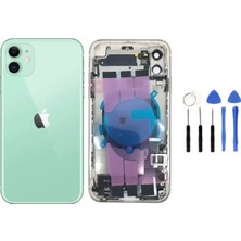 Azurtech Apple Iphone 11 Dolu Kasa + Montaj Seti Hediye - Yeşil