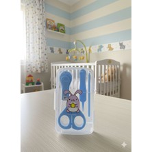 Beronika Bebek Tırnak Bakım Seti - 4 Parça Hijyenik Kutulu (Mavi)