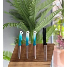 Solingen 3'lü Meyve Bıçağı +Simli Mikro Tırtıklı Sebze Bıçağı Seti