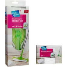 Pratik Temizlik Seti, 8 Statik Kuru Toz Alma Bezi ile Komple Temizlik Solution