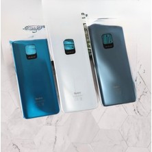 Azurtech Xiaomi Redmi Note 9 Pro Arka Kapak-Arka Pil Batarya Kapağı Cam (Mavi) Lütfen Renk Sorunuz