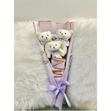 UltraMint Lila Teddy Bear Mini Külah Ayıcık ile Sevgililer Günü ve Yıldönümü Hediyesi