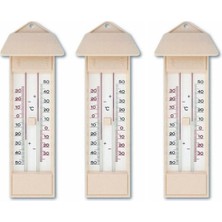 Normadia 3 Adet Plastik Maksimum-Minimum Termometre Seti, Hassas Sıcaklık Ölçüm