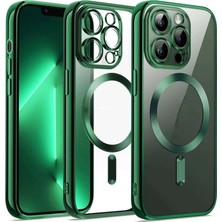 Alem Iphone 12 Pro Kılıf Kross Magneticsafe Kapak - Koyu Yeşil