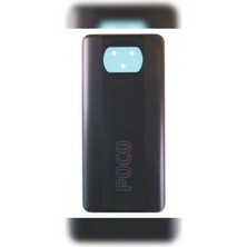 Azurtech Xiaomi Poco X3 Pro Uyumlu Arka Pil Batarya Kapağı Siyah-Tamırset-Yapıstırıcı Hediye