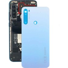 Azurtech Xiaomi Redmi Note 8 Uyumlu Arka Kapak Pil Kapağı Beyaz Yapıştırıcı Hediye