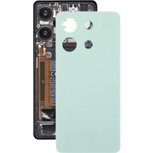 Azurtech Xiaomi Uyumlu Redmi Note 13 4g Arka Pil Batarya Kapağı+Yapıştırıcı Hediye Yeşil Renk