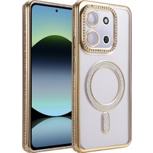 Alem Xiaomi Redmi 15C 4g Joke Simli Magneticsafe Kılıf - Gold